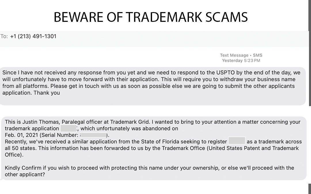 Beware of Trademark Scams: Protecting Your Business from Fraudulent Messages